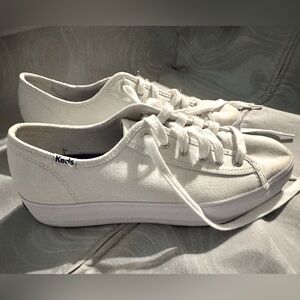 Keds Women's Cream Platform Sneakers